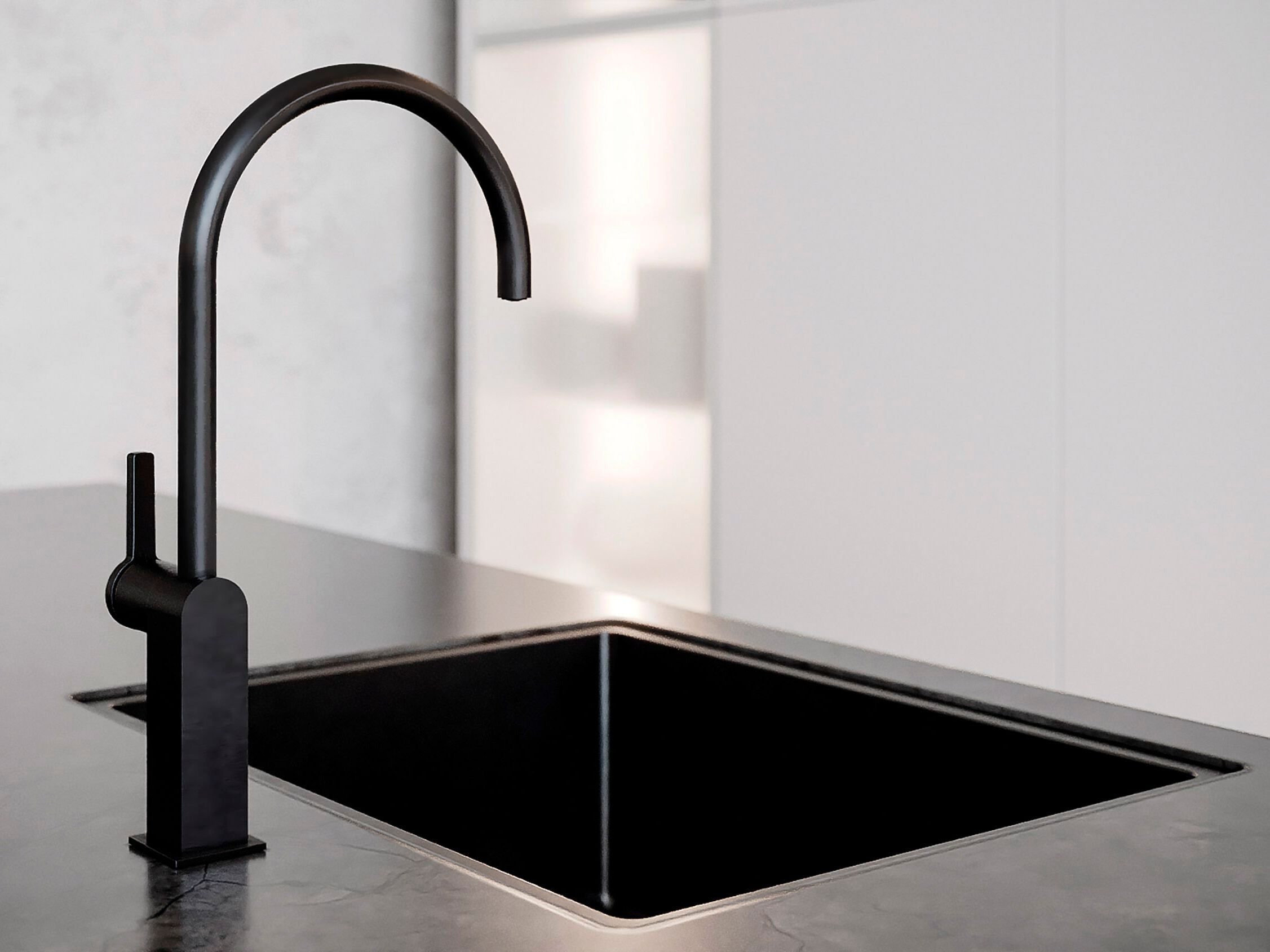 Однорычажный смеситель для кухни с поворотным изливом GUGLIELMI RUBINETTERIE QR ARCH-00082885 - Вид №2