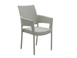 Штабелируемый садовый стул с подлокотниками