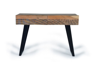 Прямоугольная консоль из акации с ящиками