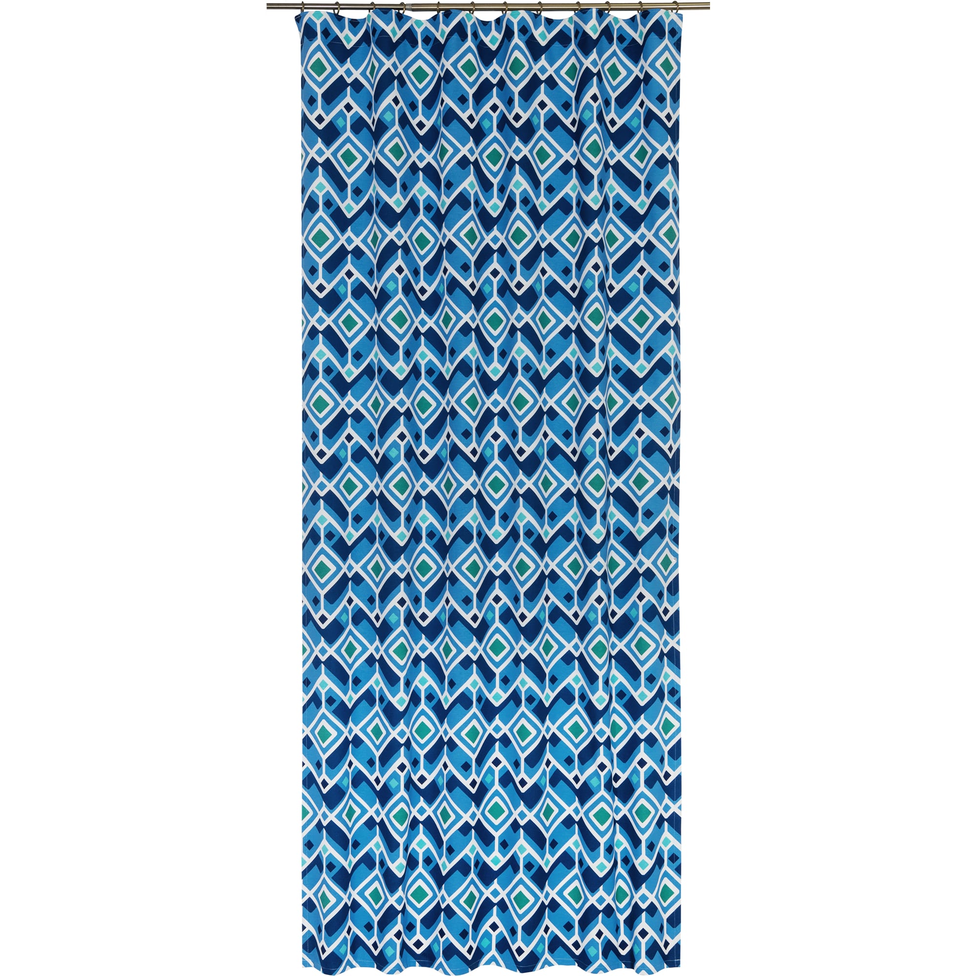 82135883 Штора на ленте «Adelina», 140х260 см, геометрия, цвет синий/голубой Santreyd 
