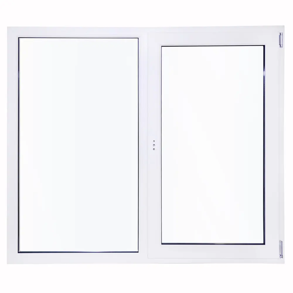 Окно ПВХ WHS двустворчатое 1400x1400 мм (ВхШ) двухкамерный стеклопакет белый (с двух сторон) 89413077 STLM-2187606 Santreyd  - Вид №1