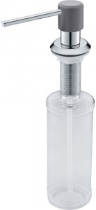 119.0500.495 Better, дозатор sd sirius fragranite серый, 350 мл, корпус выполнен из высококачественной латуни, удобная заправка сверху Franke