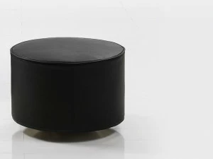 brühl Круглый кожаный пуф Poem