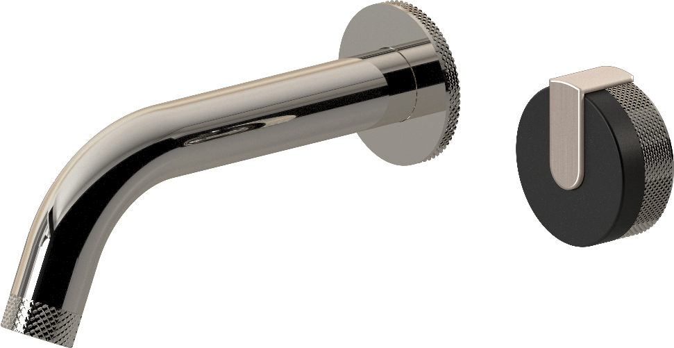 E-11535-R1MBK-L1SN-PN Настенный прогрессивный смеситель скрытого монтажа для раковины GRAFF MOD+