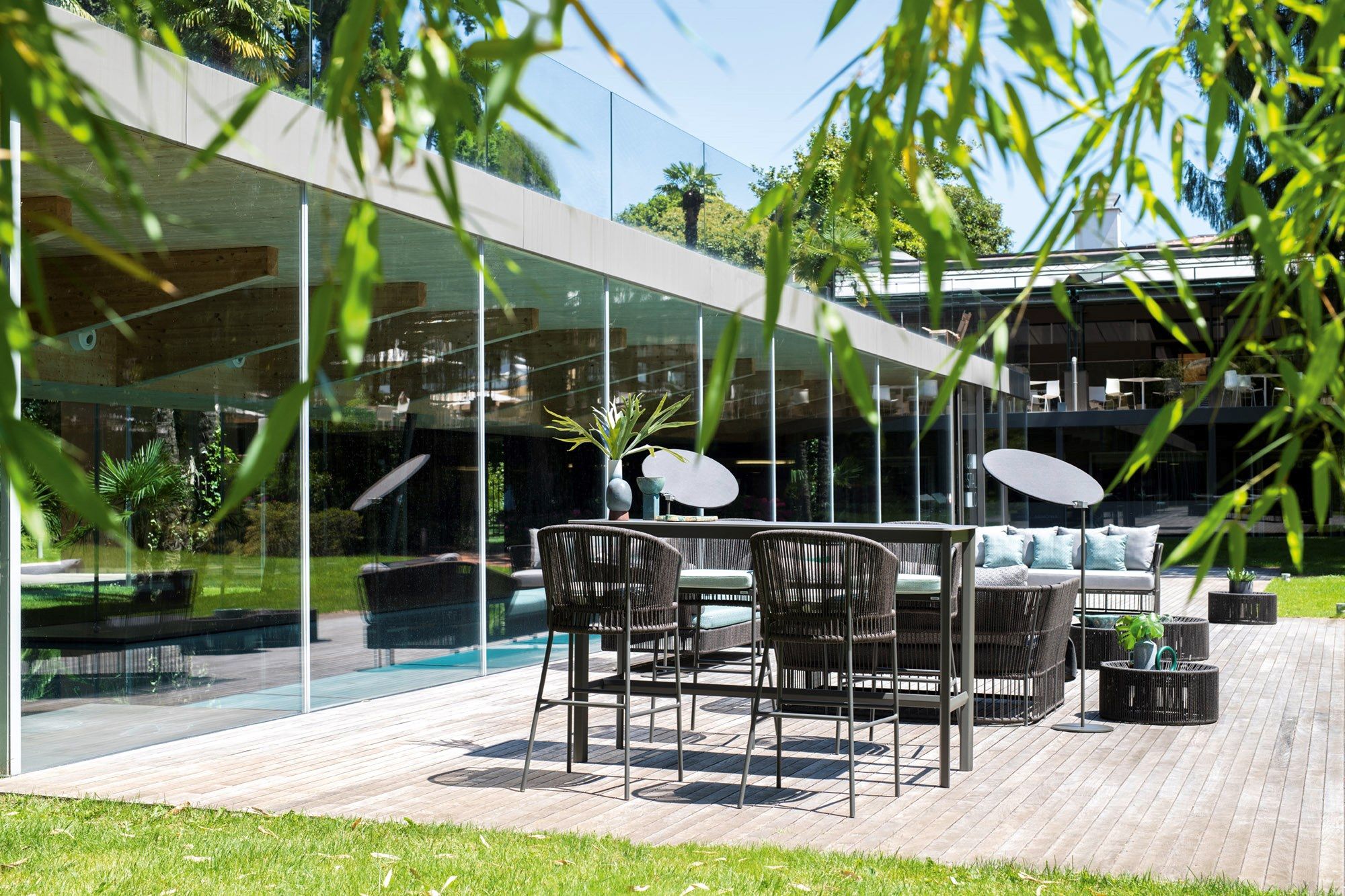 Высокий алюминиевый садовый стол с порошковым покрытием Varaschin ARCH-00022231 - Вид №11