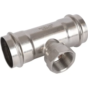 Тройник переходной Rommer 1 1/4"x54 мм ВПр-ВР нержавеющая сталь