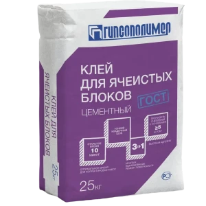 Клей для блоков Гипсополимер 25 кг 86672597 STLM-2149486