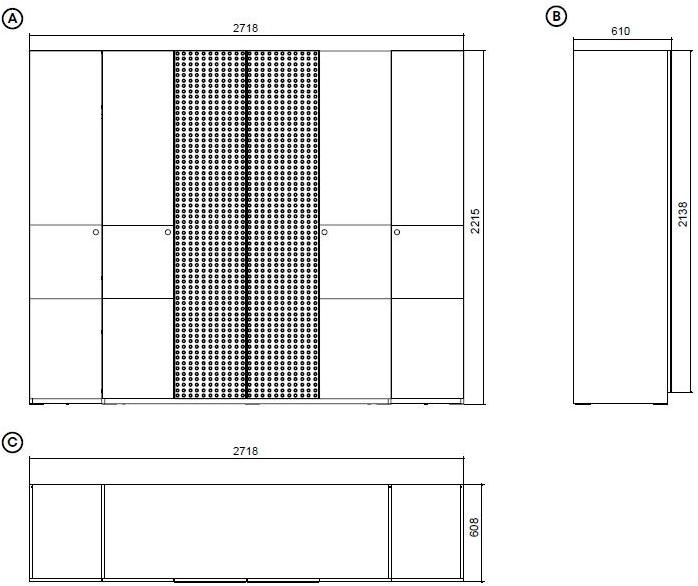 Enza Home Деревянный шкаф с комодом Piedra sun-id-1431765 - Вид №6