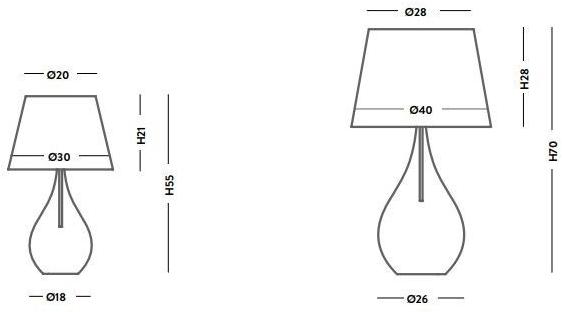 Cangini & Tucci Прикроватная лампа с прямым светом из дутого стекла Lacrima sun-id-1386638 - Вид №2