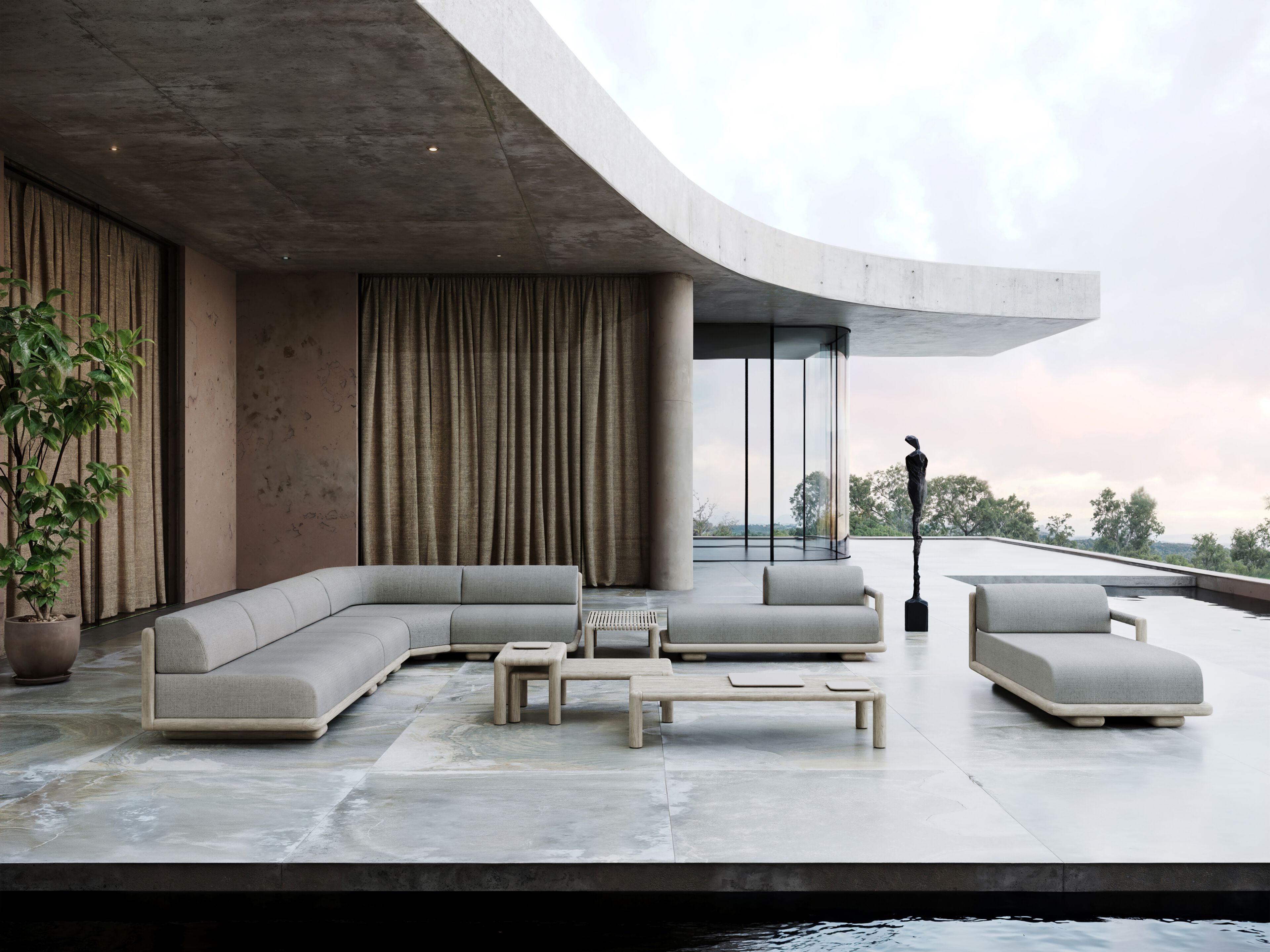 Ткань сад Dormeuse SNOC Caleo ARCH-00051294