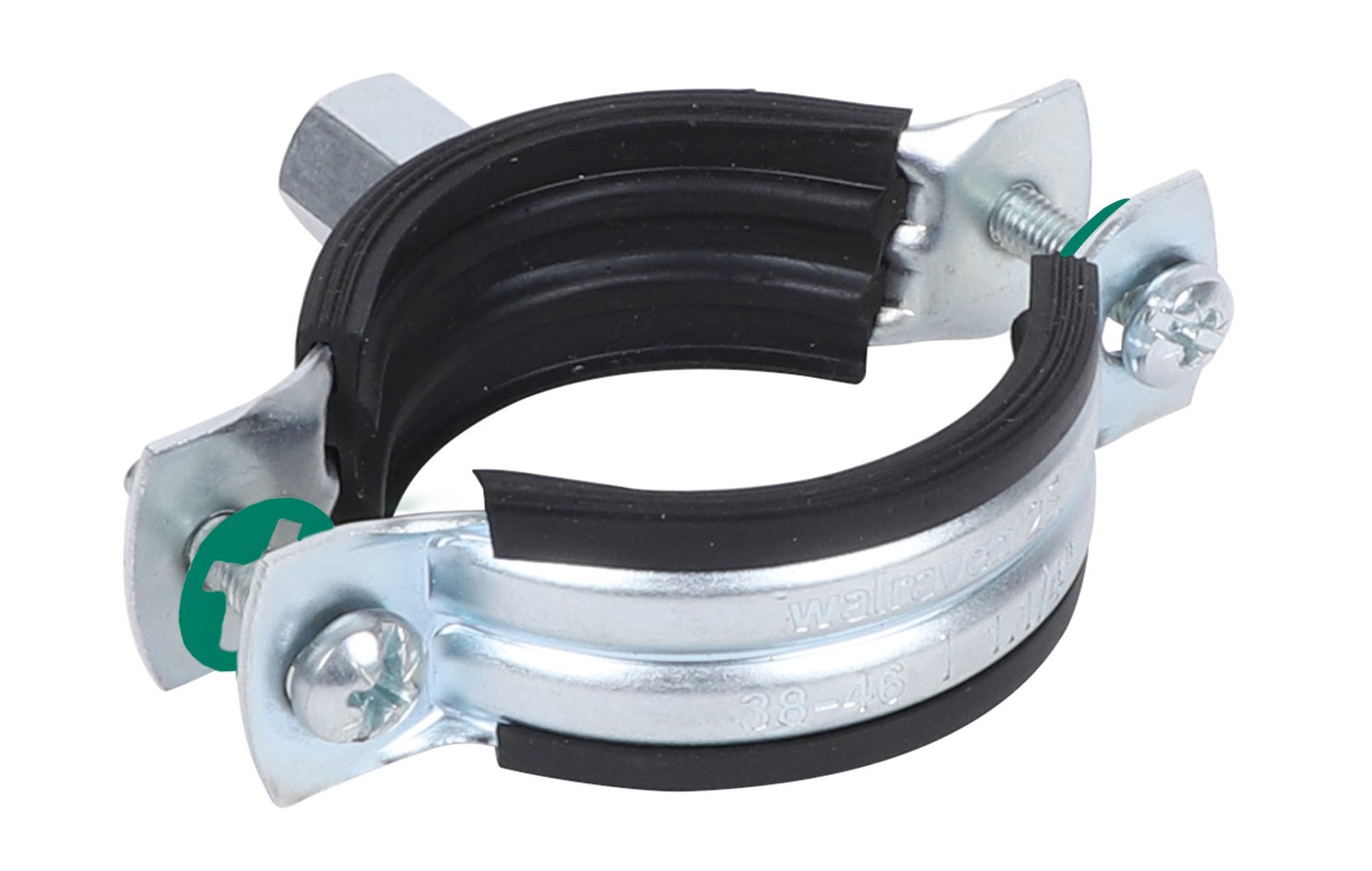 33435216 2S Хомуты с вкладышем epdm (M8/10) для стальных, медных, чугунных и пластиковых (многослойных) труб walraven 