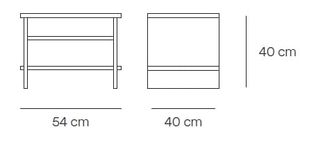 Прямоугольная прикроватная тумбочка из МДФ TEULAT Inari ARCH-00047571 - Вид №9