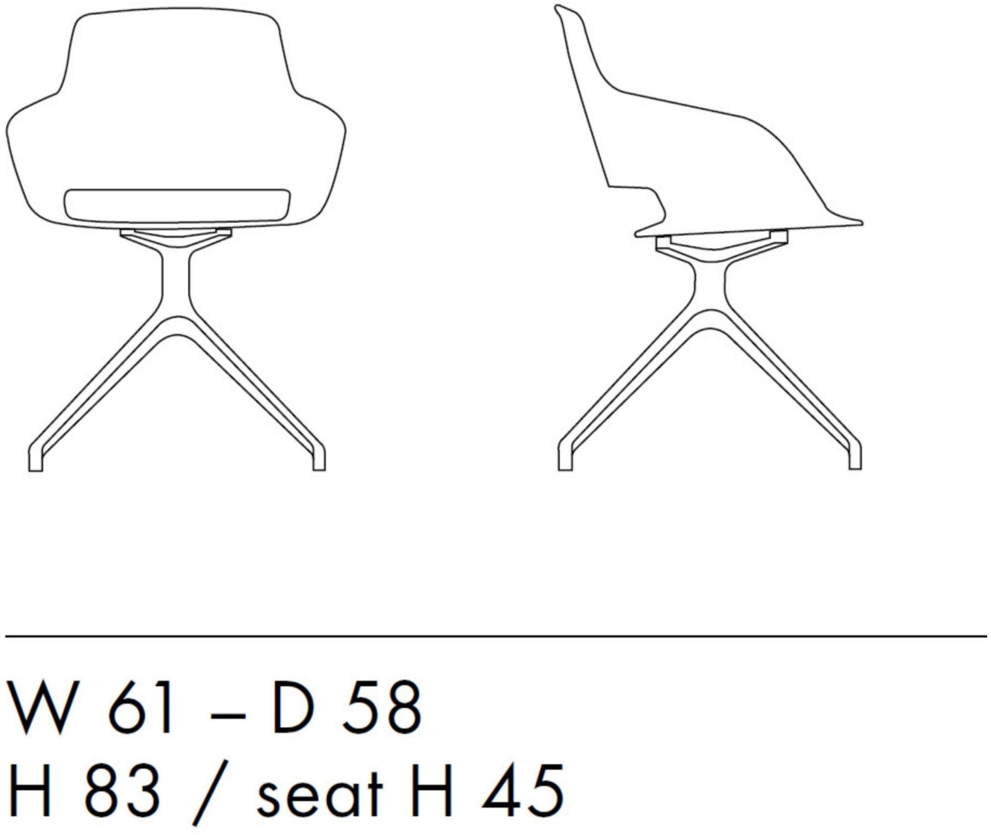 Sinetica Стул на козлах из полиуретана с подлокотниками Captain sun-id-1478130 - Вид №14