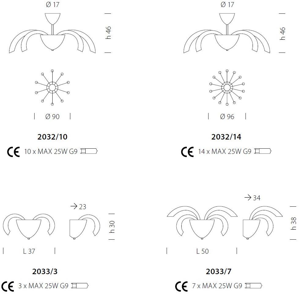 Sylcom Настенный светильник из стекла Phoenix 2033 - Вид №2