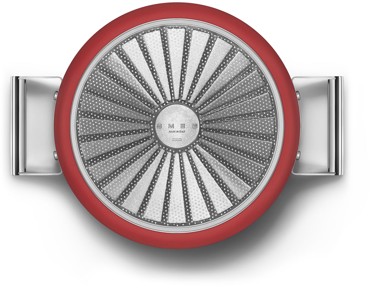 CKFC2611RDM Посуда / кастрюля с двумя ручками и крышкой 26 см, красная SMEG  - Вид №6