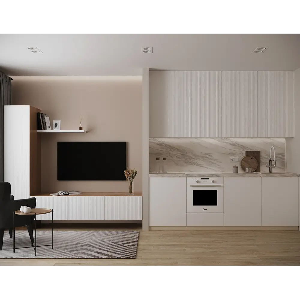 Фасад кухонный DELINIA ID София белый матовый 44.7×76.5 см 82010126 STLM-0869279 - Вид №16