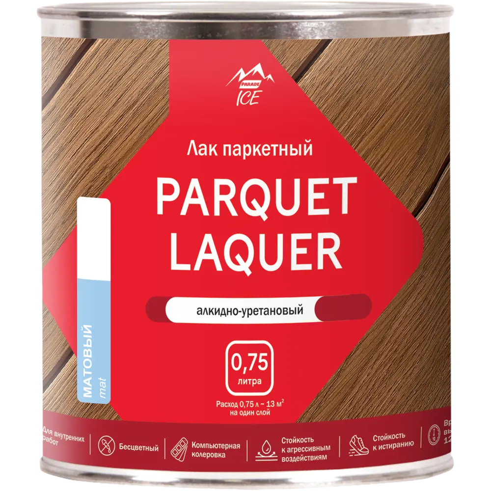 Лак паркетный Parade для защиты деревянных поверхностей 89345864 STLM-1349855