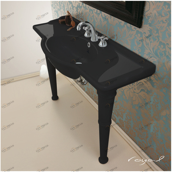 40772 Подвесная раковина настенная прямоугольная Althea Ceramica  черная 