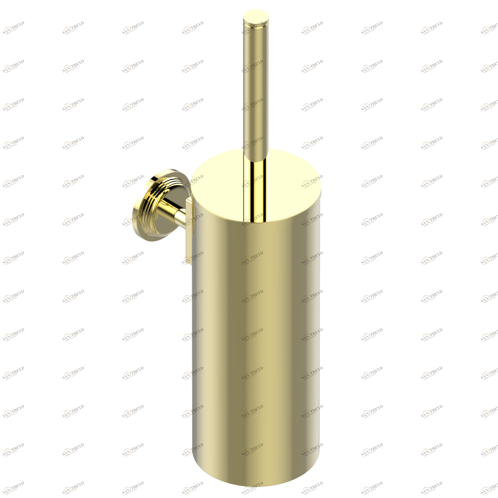 U9R-4720C Стакан настенный и щётка для унитаза с крышкой Thg-paris Grand central с ручками-крестиками с белым ониксом Покрытие PVD латунь U9R-4720C CAT.F