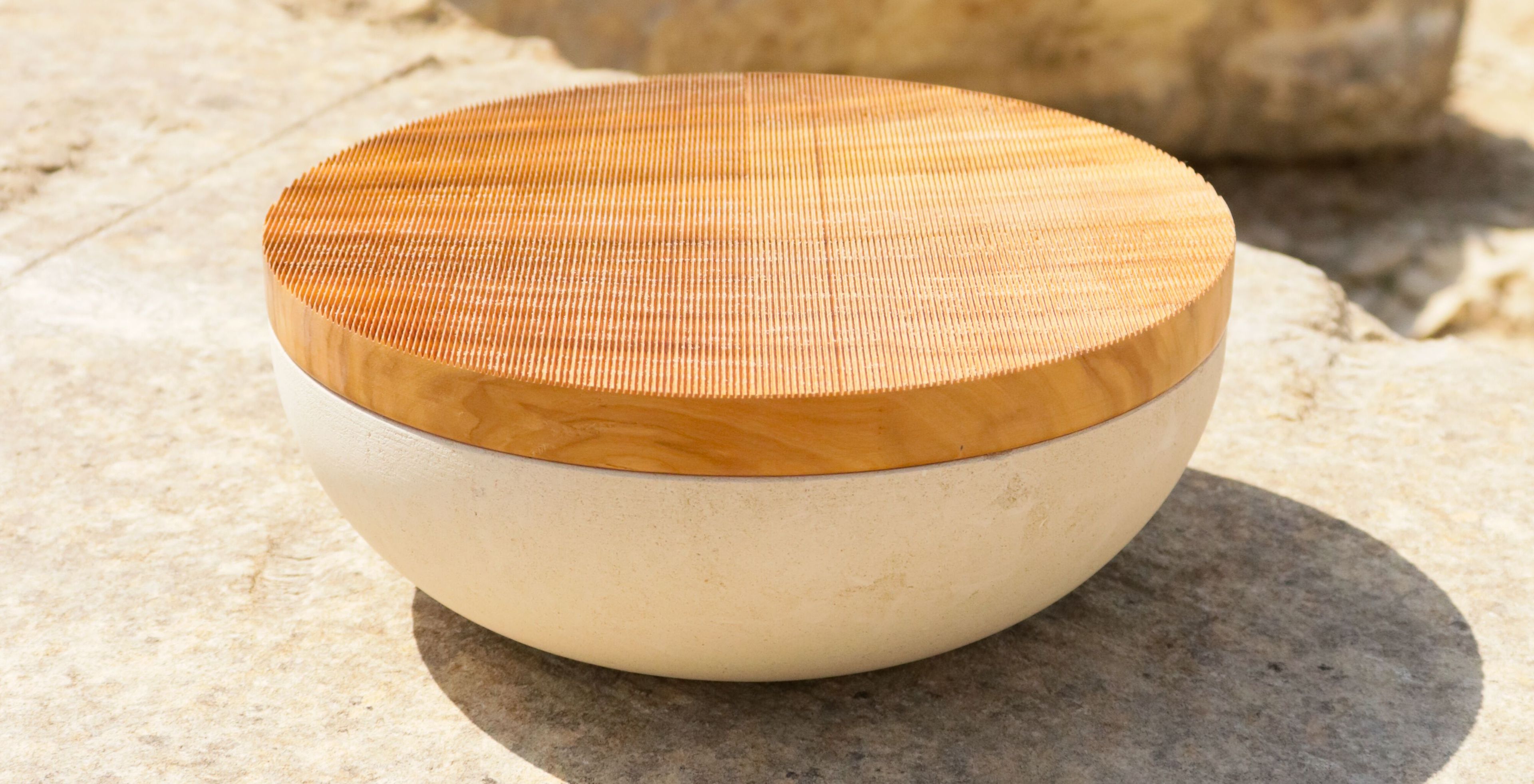 Контейнер для еды из камня Лечче и оливкового дерева PIMAR Rito ARCH-00114933 - Вид №16