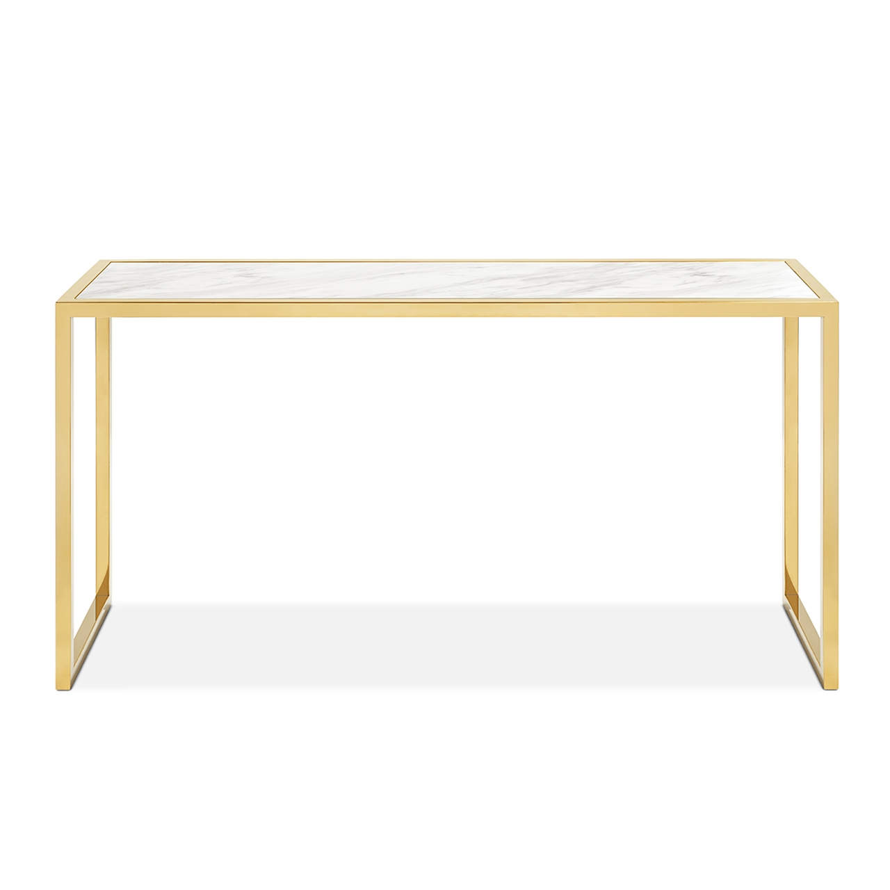 450287-19 ABHIKA КОНСОЛЬНАЯ КОРОНА ПРЯМАЯ H75 150X40 WHITE/SILVER  - Вид №1