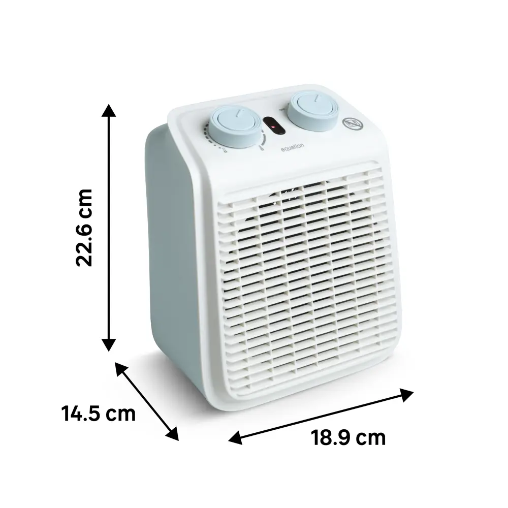 Тепловентилятор электрический Equation Five 2000 Вт цвет голубой STLM-2153538 - Вид №1