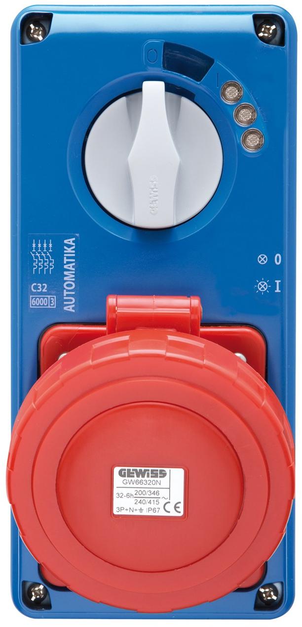 GEWISS Промышленная электрическая розетка Prese, spine e interruttori sun-id-1500844 - Вид №1