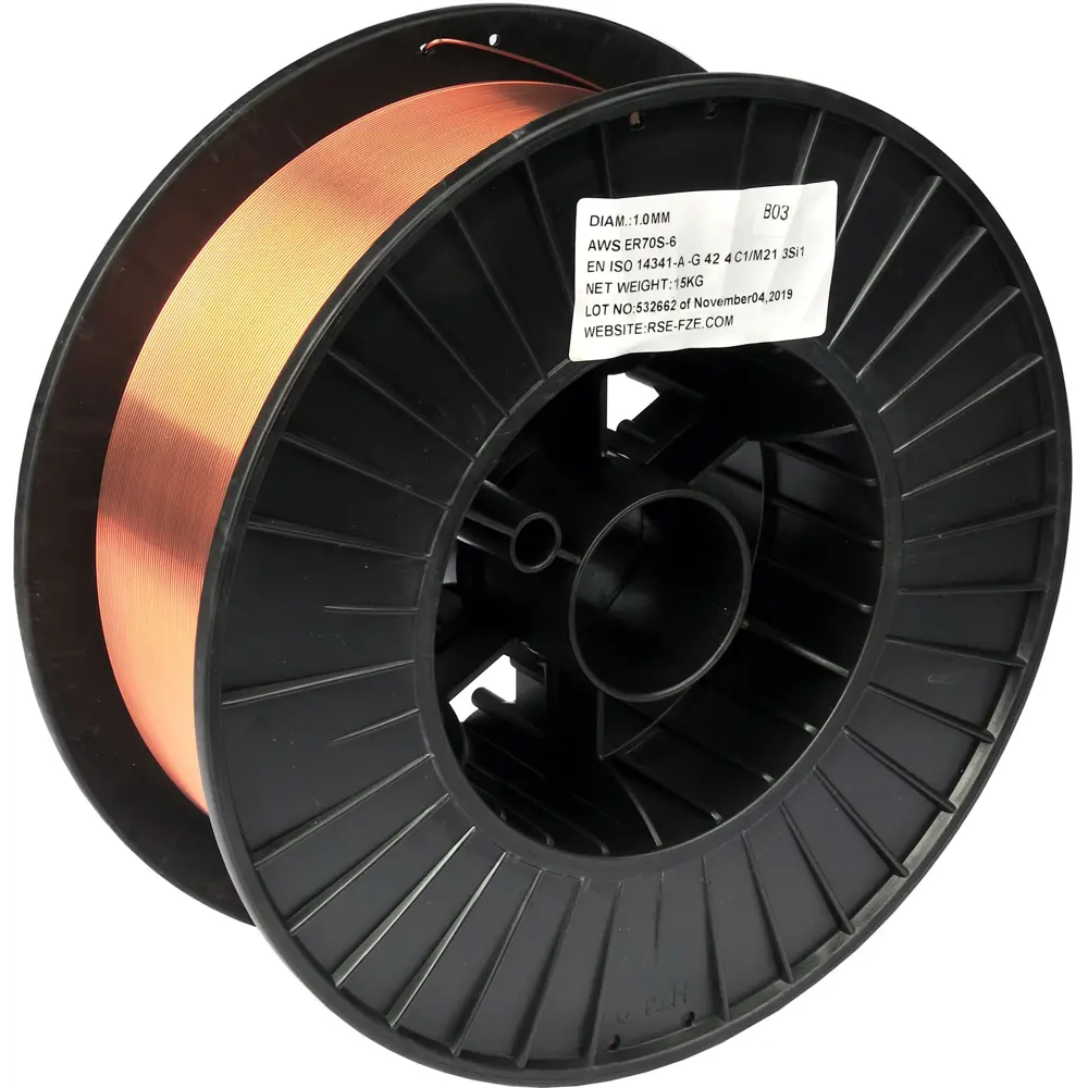 Проволока сварочная омедненная ER70S-6 RSE 1 мм 15 кг 89323154 STLM-2180936 
