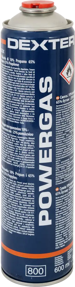Газовый баллон Dexter 600 мл для паяльных ламп 81972953