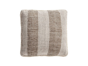 Хлопковая полосатая квадратная подушка