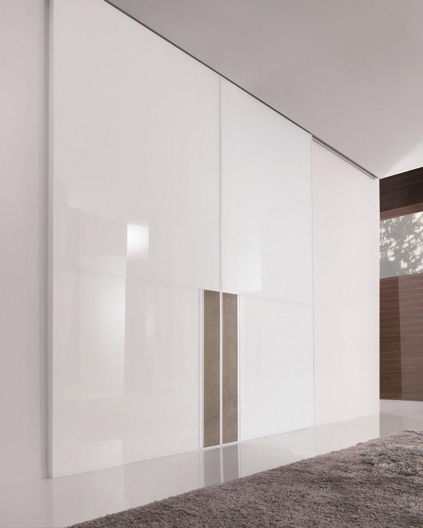 Longhi Лакированная раздвижная дверь из закаленного стекла Aluminiun chic – doors Serie 340 - Вид №1