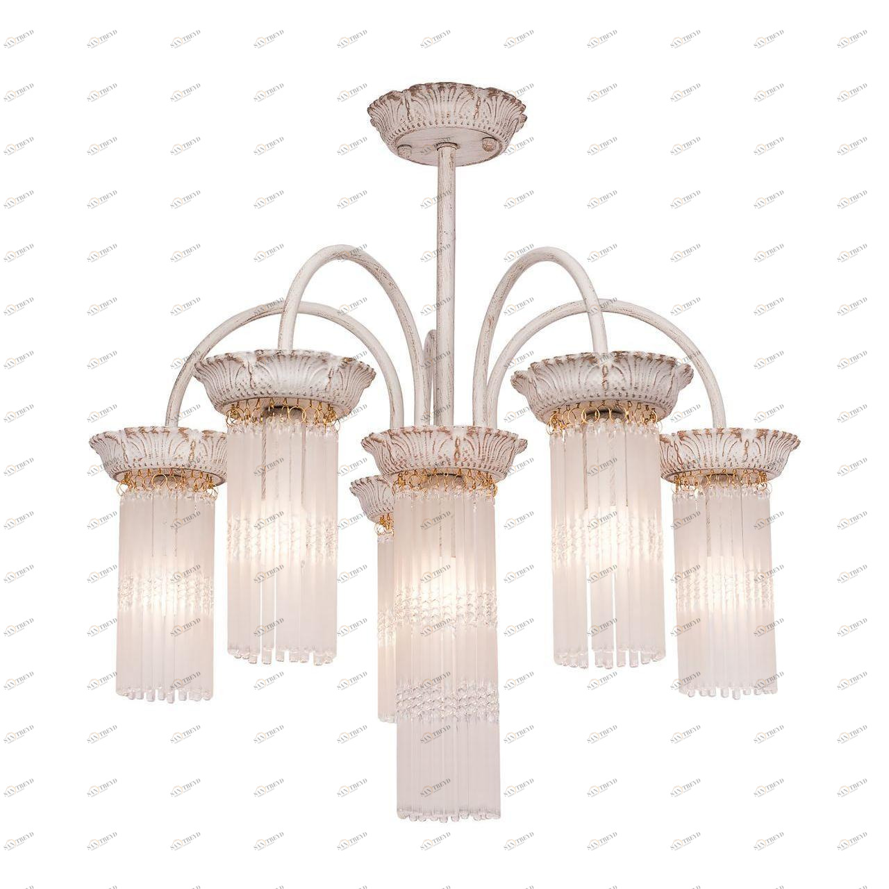 Подвесная люстра Silver Light Venezia 714.51.6 SILVER LIGHT VENEZIA WHITE 187870 Белый 