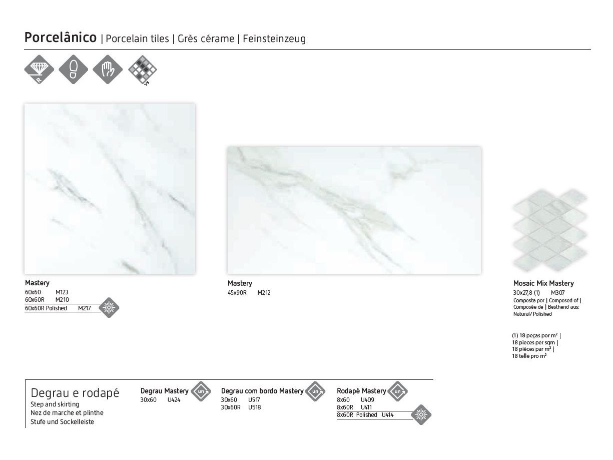 Белое керамическое покрытие с эффектом мрамора RECER мастерство ARCH-00019416 - Вид №2