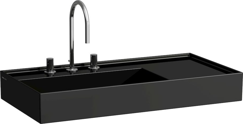 H8103384001121 Раковина, полочка справа, со специальным скрытым сливом LAUFEN PRO - Вид №11