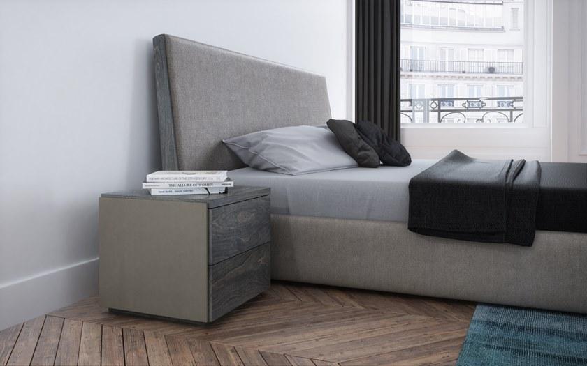 Huppé Двуспальная кровать из ткани с высоким изголовьем Sereno 3649/53/60/80 - u HUPPE - Вид №5