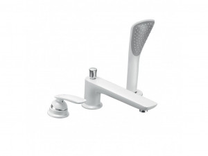 524479175 смеситель для ванны и душа DN 15 KLUDI BALANCE белый/хром