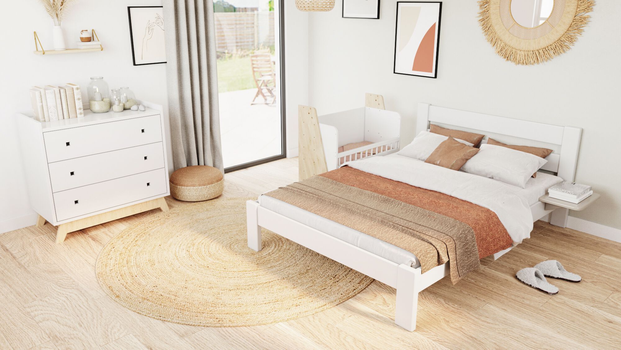 Лакированная деревянная кровать для сна Mathy by Bols ASYMETRY ARCH-00052185 - Вид №9