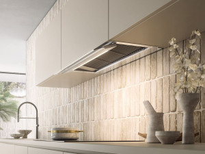 Вытяжка из нержавеющей стали со встроенным утопленным освещением