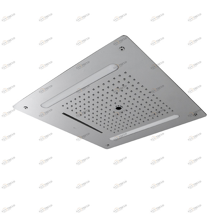 Скрытая потолочная лейка душа 60 см. Режимы душа: тропический душ, водопад и ламинарная струя. Дополнительная функция: хромотерапия. В комплекте пульт дистанционного управления для хромотерапии. Защита IP67. Источник питания 110-230 В. Душевой клапан в ко Noken LOUNGE 100165569