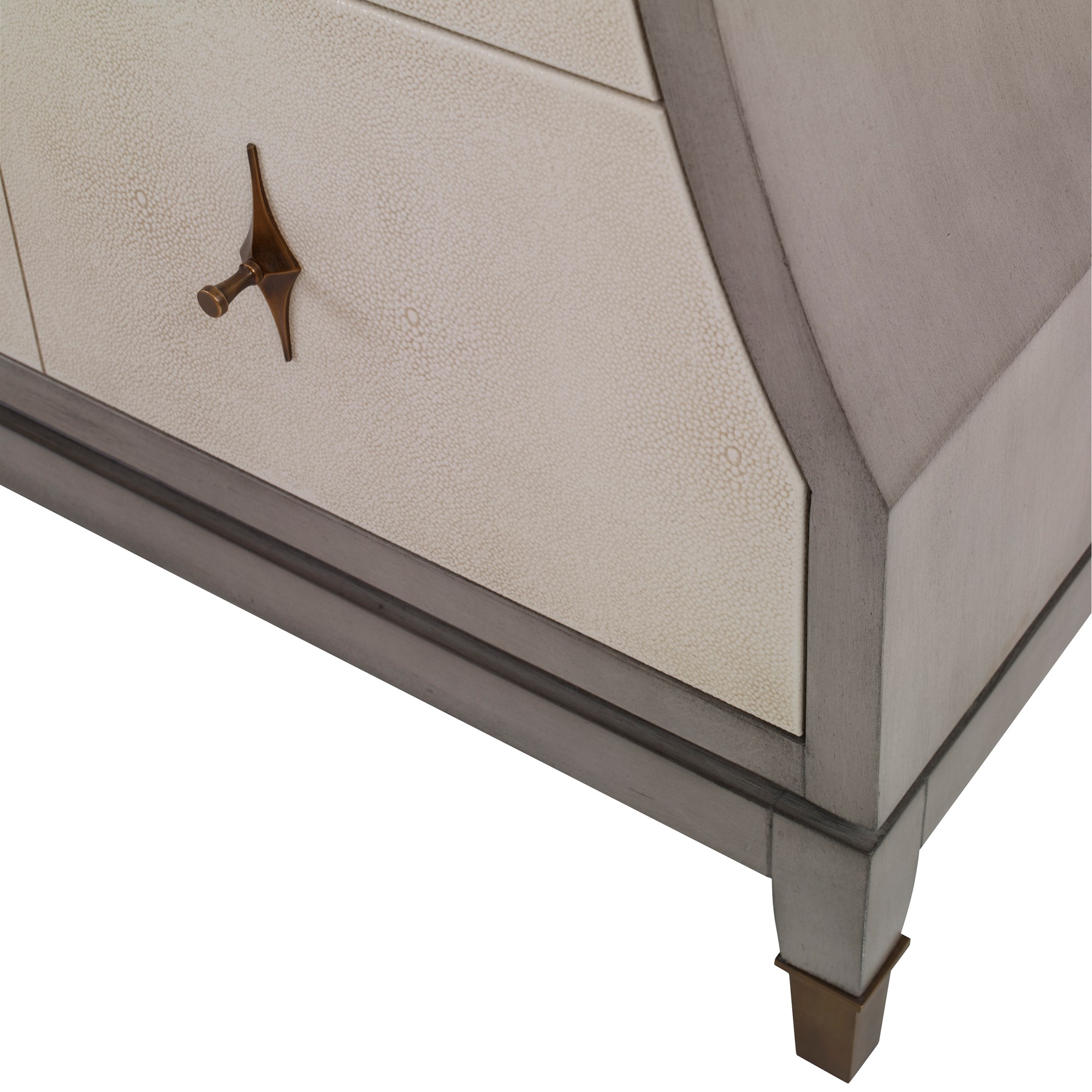 Тумбочка, большая (от 37 до 59,5) 12559-110-410 Tapered Sink Chest - Ash Grey / Linen Ambella  - Вид №4