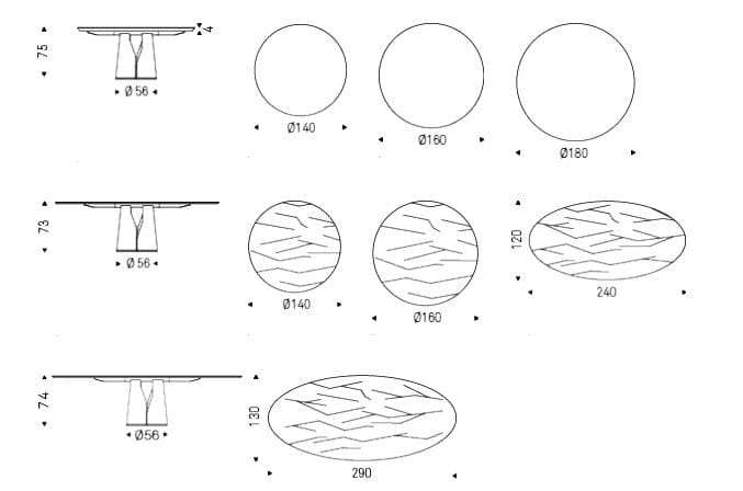 Круглый стол из стали и дерева Cattelan italia GIANO ARCH-00150283 - Вид №5