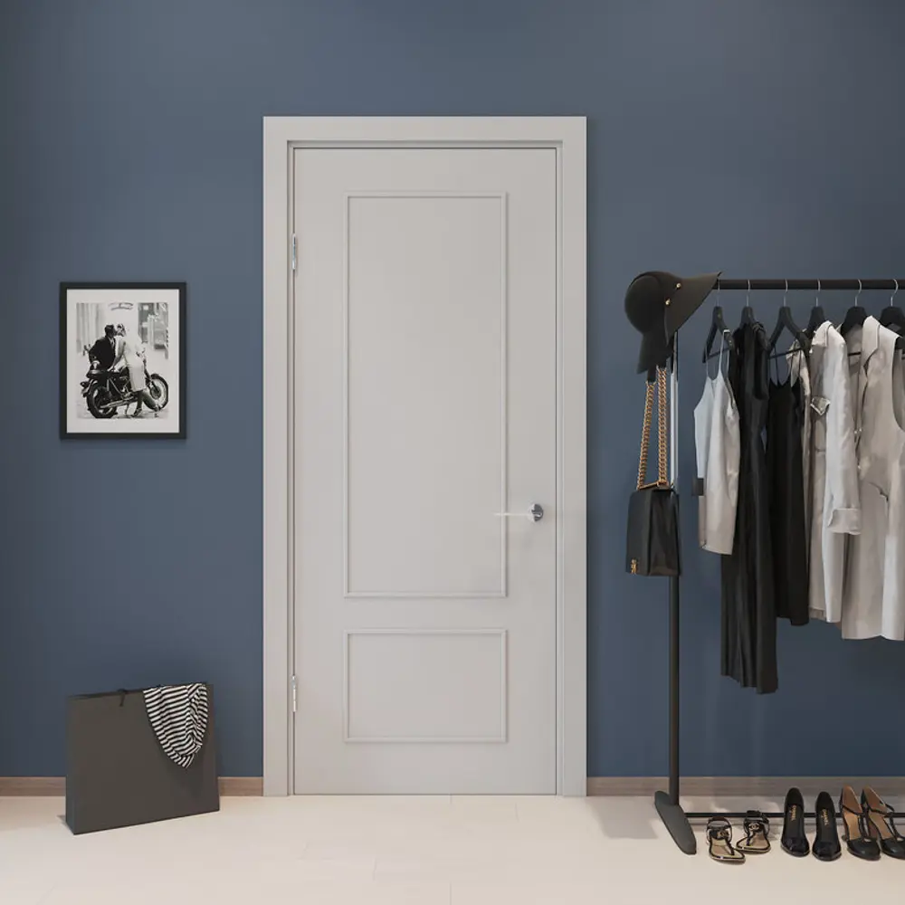 Дверь межкомнатная Классика глухая ламинация цвет белый 80x200 см VERDA STLM-2138785 - Вид №7