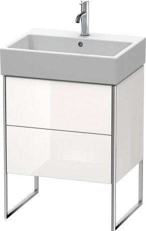 XS447308989 XSquare Тумбочка напольная Фланелево-серый глянцевый лак Duravit - Вид №2