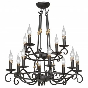 Подвесная люстра VitaLuce V1039/8+4 VITALUCE ДИЗАЙНЕРСКИЕ 328598 Черный