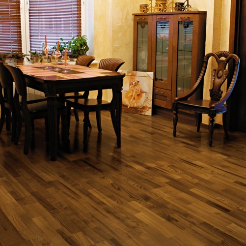 Паркетная доска Maestro Club Symphony Янтарь Ясень Натур с брашью (Текстурированная) 2283х194 мм 3600200013 - Вид №1