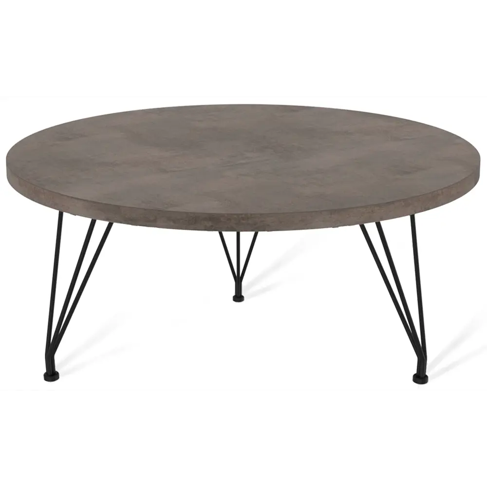 Журнальный столик Lap круглый 60x60x38 см черный 86341949 STLM-2056436 Sheffilton  - Вид №1