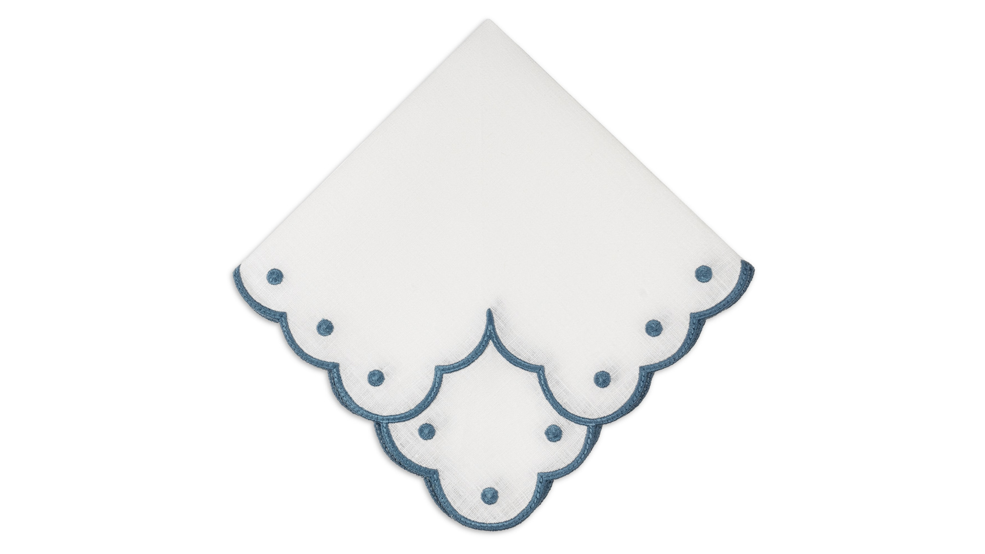 10677603 Truffle Bee Набор плейсматов-салфеток Truffle Bee Montreux 43см, 2шт, бело-синий, лен Ткань - Вид №2