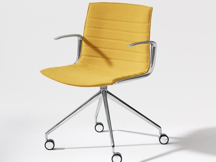 arper Кресло на эстакаде с подлокотниками на колесиках Catifa up sun-id-1485451 - Вид №3