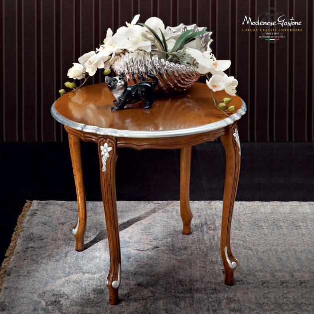 Modenese Gastone Низкий круглый журнальный столик из массива дерева Casanova sun-id-1414191 - Вид №1