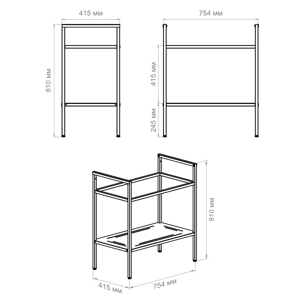 Напольная опора для раковины KONSENSA Бруклин - стильное решение для ванной 89375177 STLM-1488865 - Вид №6